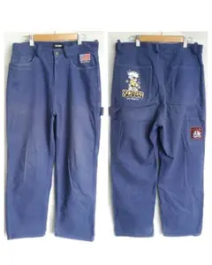 XLARGE エクストララージ　ペインターパンツ　古着 ワークパンツ 刺繍