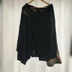Ground Y ラップパンツ ブラック×カモフラ柄 ドローストリングのサムネイル