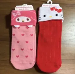 【新品】ハローキティ　マイメロディ　靴下　15〜20cm