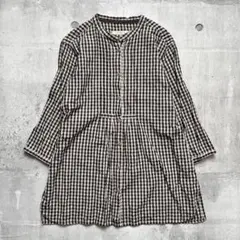 vintage 90s ギンガムチェック ワンピース チュニック 森ガール