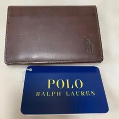 新品Polo Ralph Lauren 名刺入れ ブラウン　ポロラルフローレン