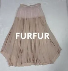 【値下げ】【美品】FURFUR ピンクプリーツスカート