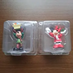 東京ディズニーシー ミッキー ミニー クリスマスフィギュア 2体セット