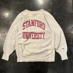 90s チャンピオン　ボロ　リバースウィーブ Ｌ　USA製　2段プリント　グレー