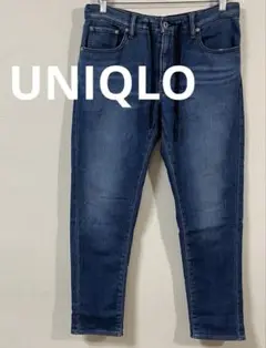 ユニクロ　UNIQLO EZYジーンズ　Mサイズ　ブルー　美品　スウェット
