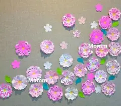 桜3種類壁面飾り　３月飾り　4月飾り　卒園式飾り　入園式飾り　入学式飾り　卒業式