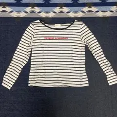 レピピアルマリオ　ロゴ入りストライプシャツ