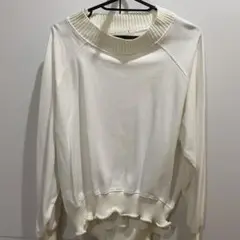 as know as アズノゥアズ　トレーナー　ホワイト
