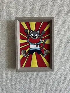 オリジナル 手描きイラスト 猫 原画 アート