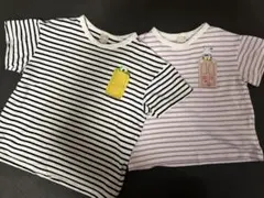 （兄妹お揃い）petit main Tシャツ 110cm 130cm セット