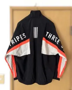 adidas ナイロンジャケット スリーストライプス ユニセックスM