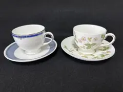 WEDGWOOD ウェッジウッド カップ＆ソーサー 図柄二種2客