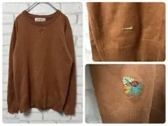 DOWBL ニット　セーター　日本製　シンプル　ワンポイント　アクセ　刺繍　44のサムネイル