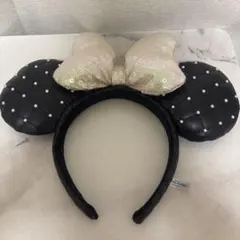 ミニーマウスカチューシャ 黒と白