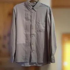 GLOBAL WORK グレー 長袖シャツ Mサイズ