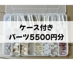 吉*也様 5500円ビーズ・アクセサリー素材セット ケース付き分