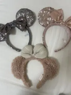 ディズニーキャラクターカチューシャ3点セット