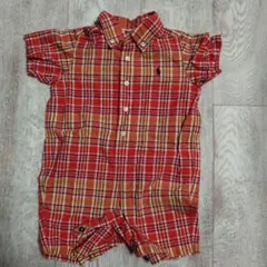 Ralph Lauren チェック柄ロンパース