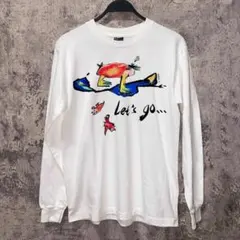 ヴィンテージ アメリカン高街風ウォッシュ加工 ユニセックス 長袖コットンTシャツ