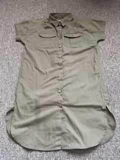 【BACK NUMBER】半袖 ロングシャツ ワンピース　サイズ100のサムネイル