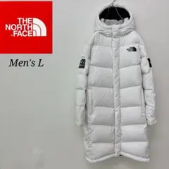 ノースフェイス ベンチコート ロングダウン ホワイト メンズL