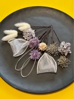 ヘッドパーツ 髪飾り 結婚式 成人式 前撮り ヘッドドレス ヘッドパーツ