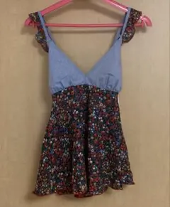 【新品タグ付き】三愛水着 LIBERTY フラワープリントキャミソール
