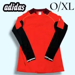 adidas アディダス 長袖トレーニングトップ O／XL 吸汗速乾 サッカー
