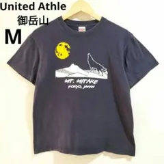 United Athle御岳山 オオカミ 綿100% Tシャツ M ネイビーのサムネイル
