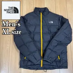 ノースフェイス ライト ダウンジャケット チャコールグレー メンズ XLサイズ