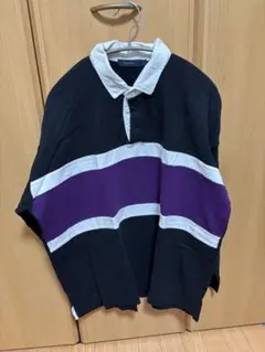 RAGEBLUE レイジブルー ラガーシャツ風 ポロシャツ ロングTシャツ