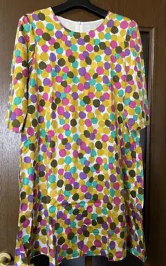 【美品／廃盤】marimekko ドット ワンピース 34のサムネイル