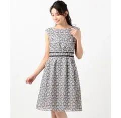 【洗える！】ENDLESS WALTS ドレス グレー 刺繍