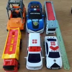 ミニカーセット 警察車両・消防車・トラック