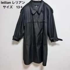 レリアン シルク混 スプリングコート グレー 光沢　レトロ　ヴィンテージのサムネイル