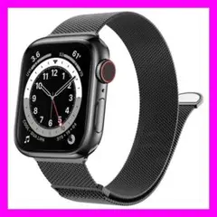 4-83☆LOVLEOP WATCH BAND 42mm Black メッシュ