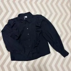 【H&M】フリルブラウス