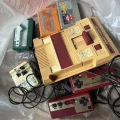ファミコン 本体 コントローラー ゲームカセット3つセット