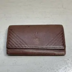 ヴィンテージ YVES SAINT LAURENT キーケース ブラウンのサムネイル