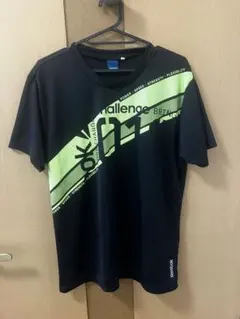 Reebok スポーツ Tシャツ 黒/黄緑のサムネイル