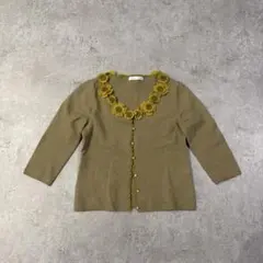 ketty 立体フラワーカーディガン ケティ　カーディガン　七分袖　3Dフラワーのサムネイル