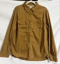 earth music&ecology 長袖シャツ ブラウン Mサイズ