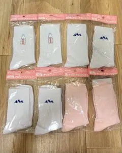エビアン evian オリジナル ソックス Lサイズ Mサイズ 8足セット
