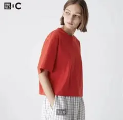 UNIQLO C コットンオーバーサイズクロップドT