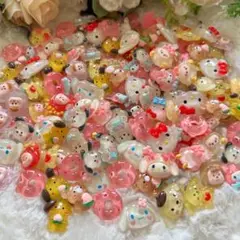 デコパーツ　プラパーツ　犬　猫　兎 うさぎ　動物　女の子　キャラクター　新品