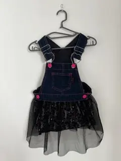Barbie デニムオーバーオールワンピース