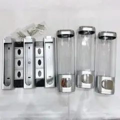 シャンプーボトル 3室　ディスペンサー　300ml マグネット