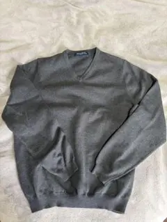 Brooks Brothers グレー Vネック セーター S