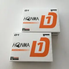 本間ゴルフ　ホンマ　HONMA D1 　ゴルフボール　2ダース オレンジのサムネイル