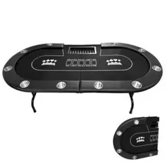 2656新品*ポーカーテーブル10人対応カジノ チップラック ドリンク 